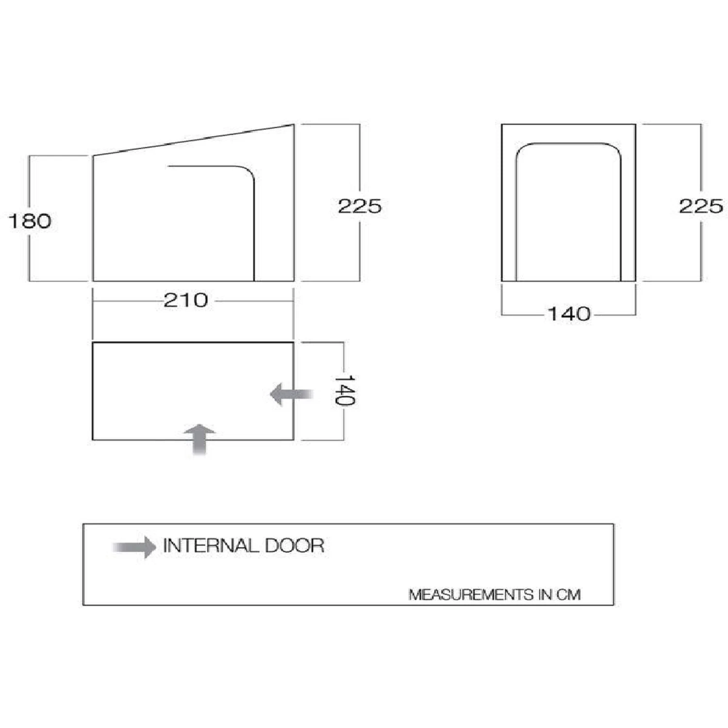 Vanguard Vango Caravan Awning Hanging Bedroom Inner Tent Midnight 4 Vanguard Vango Caravan Awning Hanging Bedroom Inner Tent Midnight - Image 2
