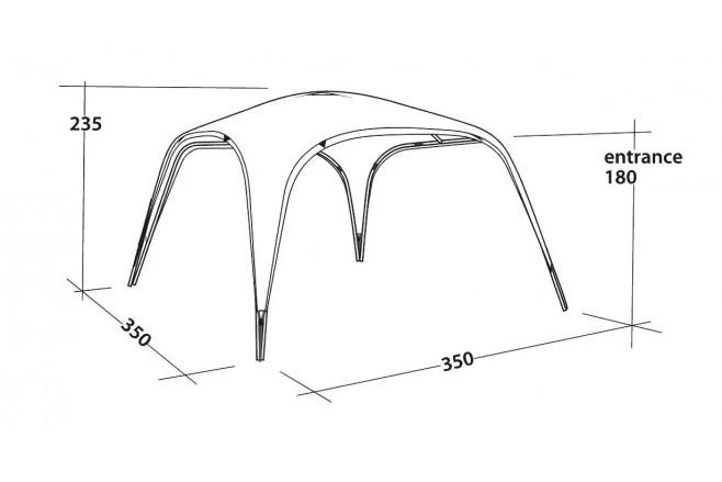 Outwell Summer Lounge L Gazebo 4 Outwell Summer Lounge L Gazebo - Image 2