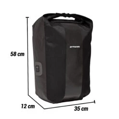 500 Waterproof Pannier Rack Bike Bag 20L -Decathlon k0f789f11a6d1ced8b31608acaf1eb956