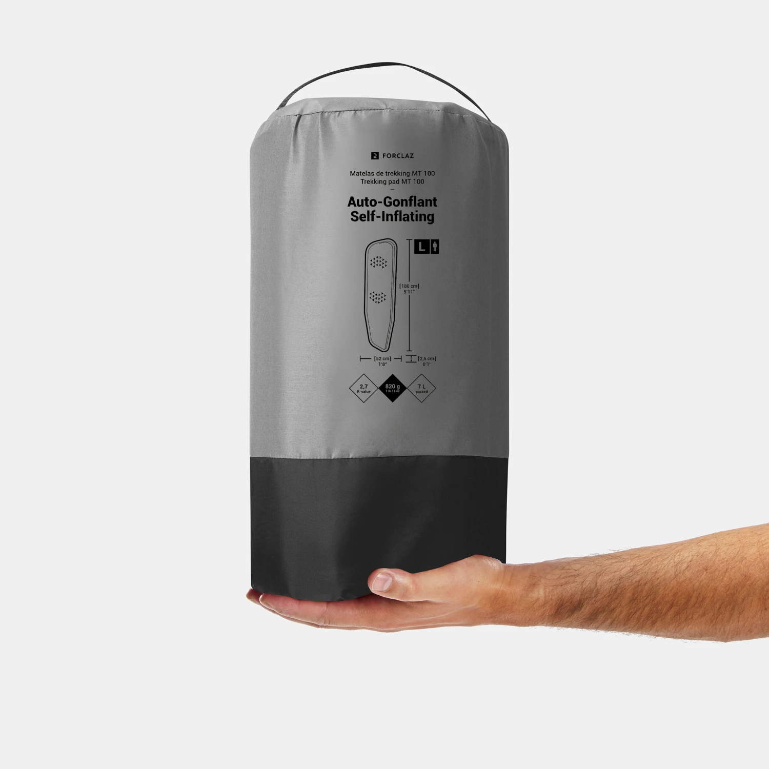 Self-inflating Trekking Mattress - MT100 L - 180 X 52 Cm 4 Self-inflating Trekking Mattress - MT100 L - 180 X 52 Cm - Image 2