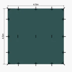 Lomo 4.5m X 4.5m Bushcraft Tarp -Decathlon k5aae24e2cdc2cb0f4508af98cb9e6ba0