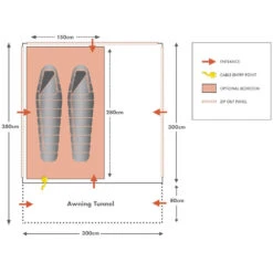 Motordome Kamper Hub Modular Quick Erect Drive Away Awning -Decathlon k72ef05b8a196914a9b7c9bbbe6954225