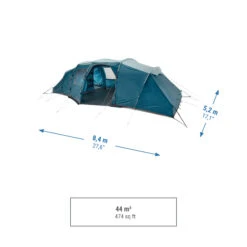 Quechua 8 Man Tent With Poles - Arpenaz 8.4 -Decathlon k7634e16d0c677f1dec036592c62cec70