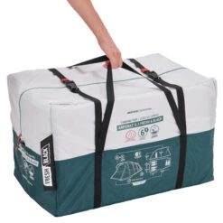 Quechua 6 Man Blackout Tent With Poles - Arpenaz 6.3 F&B -Decathlon k790337a0ad0f01a76fcfdd85adcd1fbd