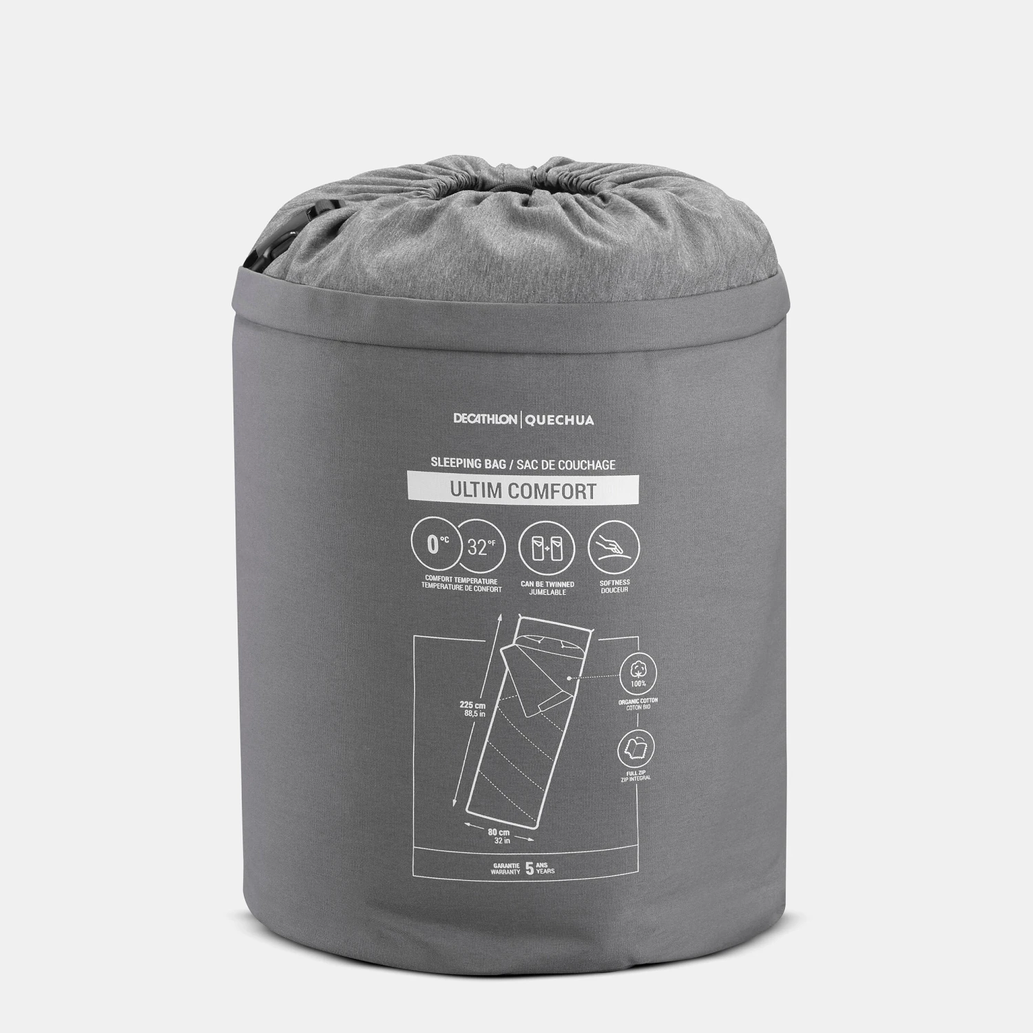 Quechua COTTON SLEEPING BAG FOR CAMPING 5 Quechua COTTON SLEEPING BAG FOR CAMPING - Image 3