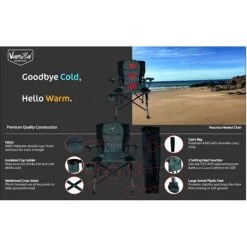 Vanilla Leisure Vesuvius Folding Heated Camping Chair + FREE Power Bank -Decathlon k7c469b81bb96ee71d00974366c9ab7bf