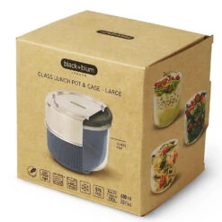 Black+Blum Glass Lunch Bowl 600ml Slate -Decathlon k7ff4b31510fd40cb41416ee292147b94