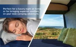 Single Comfort Plus Air Bed – Navy/White -Decathlon k8cc5021531f70013326385ea51de4e2f