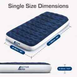 Single Camping Air Bed – Navy/White -Decathlon k8d17aa9b995bb950741a64fa6271a0fa