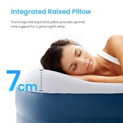 King Comfort Plus Air Bed – Navy/White -Decathlon k94df78e488568a986aea9dafbf2a598f