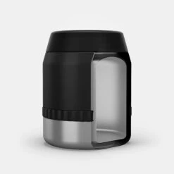 Quechua Stainless Steel Isothermal Food Box For Hiking MH500 0.8 L With Bowl Black -Decathlon k9f40abb231a9b0315e9797b5a6166181