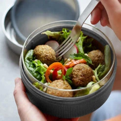 Black+Blum Glass Lunch Bowl 750ml Slate -Decathlon ka30c0fb816a5750177f277e6ddf4ef37