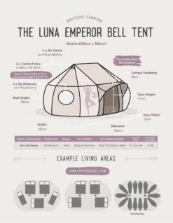 Luna Emperor Bell Tent 11 Luna Emperor Bell Tent -Decathlon kbe4402828513e30b81ff2f4a55b5bfc3