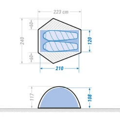 2 Man Dome Trekking Blackout Tent - MT500 F&B 21 2 Man Dome Trekking Blackout Tent - MT500 F&B -Decathlon kc848671a3a5ea01d2201e540edd0ea41