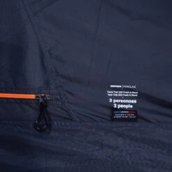 3 Man Trekking Blackout Dome Tent - MT500 F&B -Decathlon kc96485bddfefd4ad3b7bdea97fb544b5