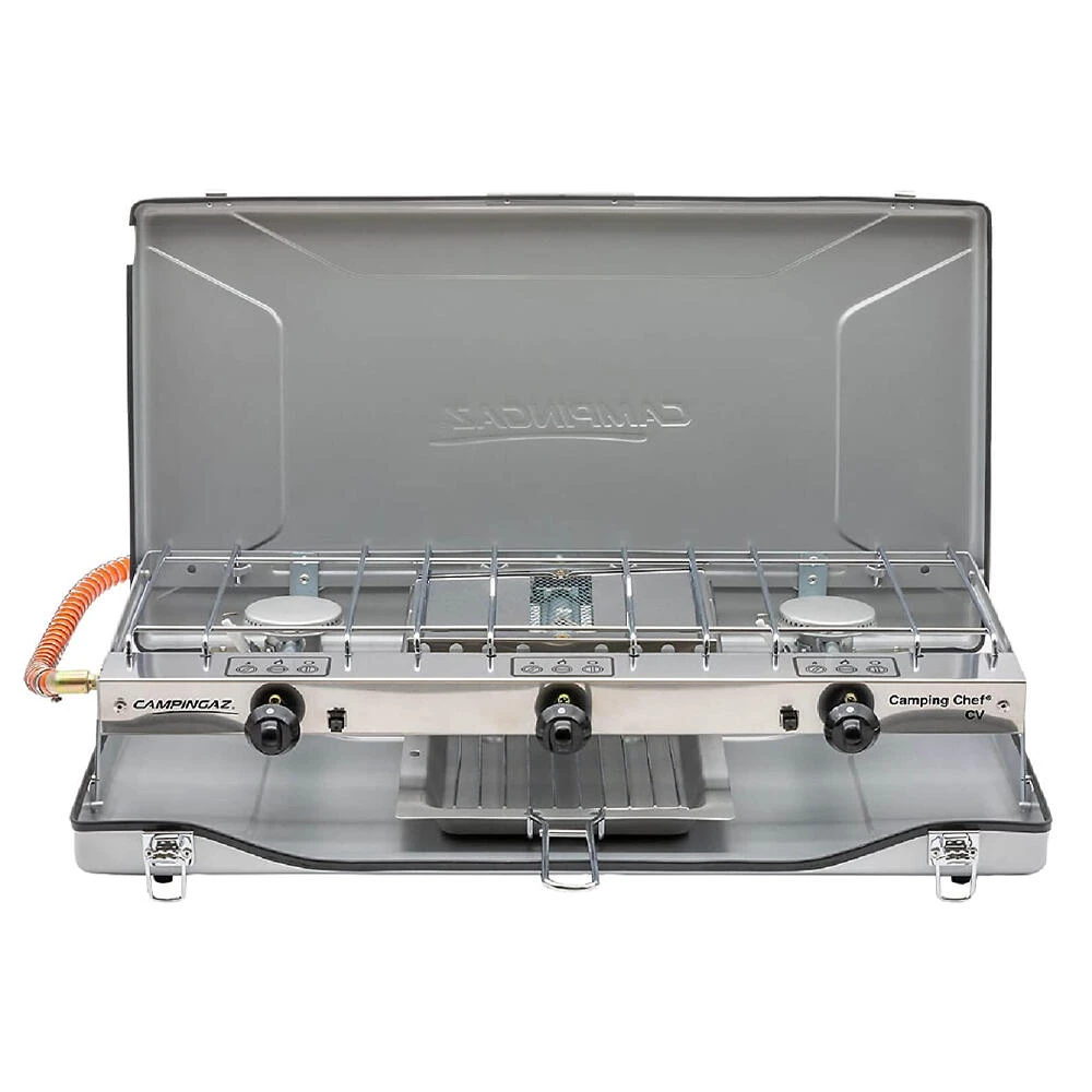 Campingaz Double Burner And Grill Chef Folding CV Stove 4 Campingaz Double Burner And Grill Chef Folding CV Stove - Image 2