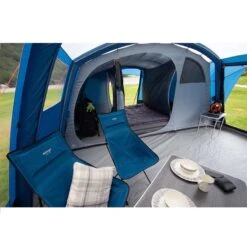 Vango Micro Tall Camping Chair - Blue -Decathlon kce743a64181c01850afb2a278318a2c4