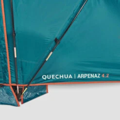 Quechua 4 Man Tent With Poles - Arpenaz 4.2 -Decathlon kd541f7633effb5dc2bf51fb9a6027cd6