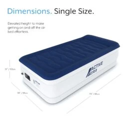 Single Comfort Plus Air Bed – Navy/White -Decathlon keea0c8795e789d6f029d2dd29aff483a