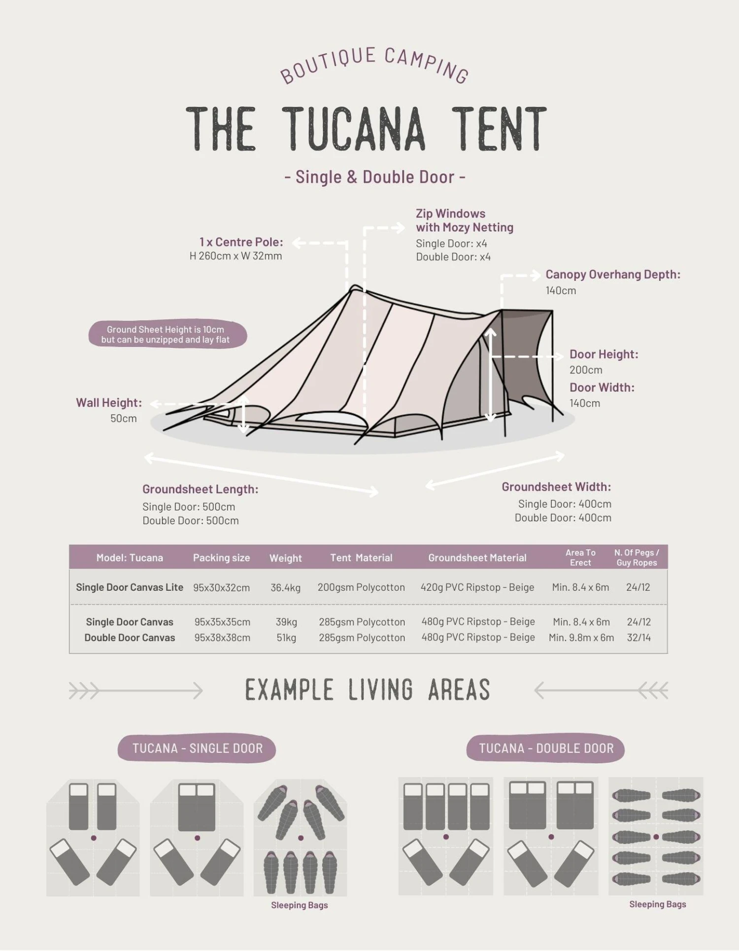 Tucana Tent - Canvas Lite 200 7 Tucana Tent - Canvas Lite 200 - Image 5
