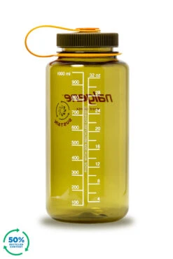 Nalgene 1L Wide Mouth Sustain Water Bottle - Made From 50% Plastic Waste -Decathlon kff1d49a1045305647639cabdb232c8a5