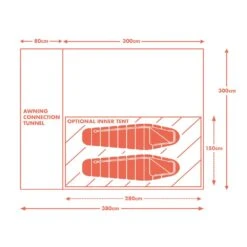Kamper Compact Pole & Sleeve Driveaway Campervan Awning -Decathlon kff9b410ba64a3f14bc2e36987da7a64f